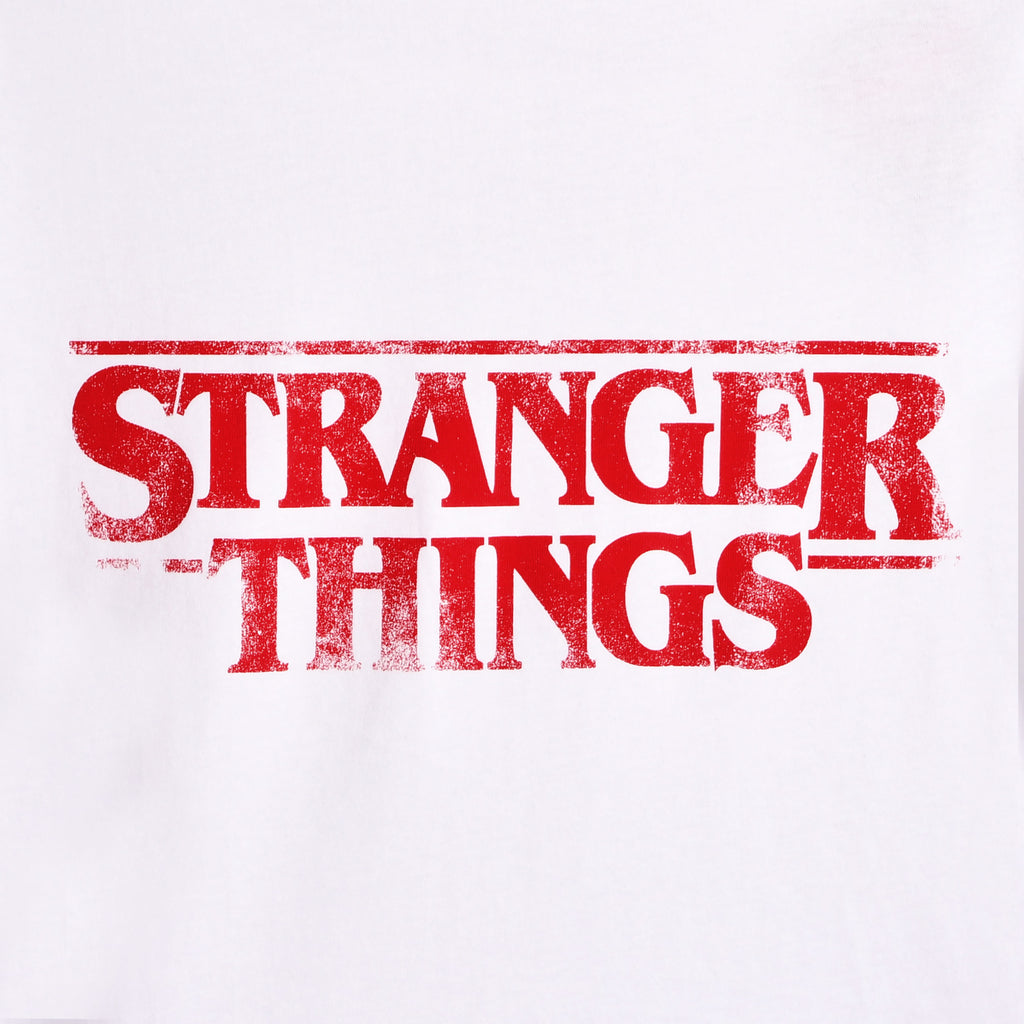 Produktbild Stranger Things - Distressed Logo Crop Top weiß