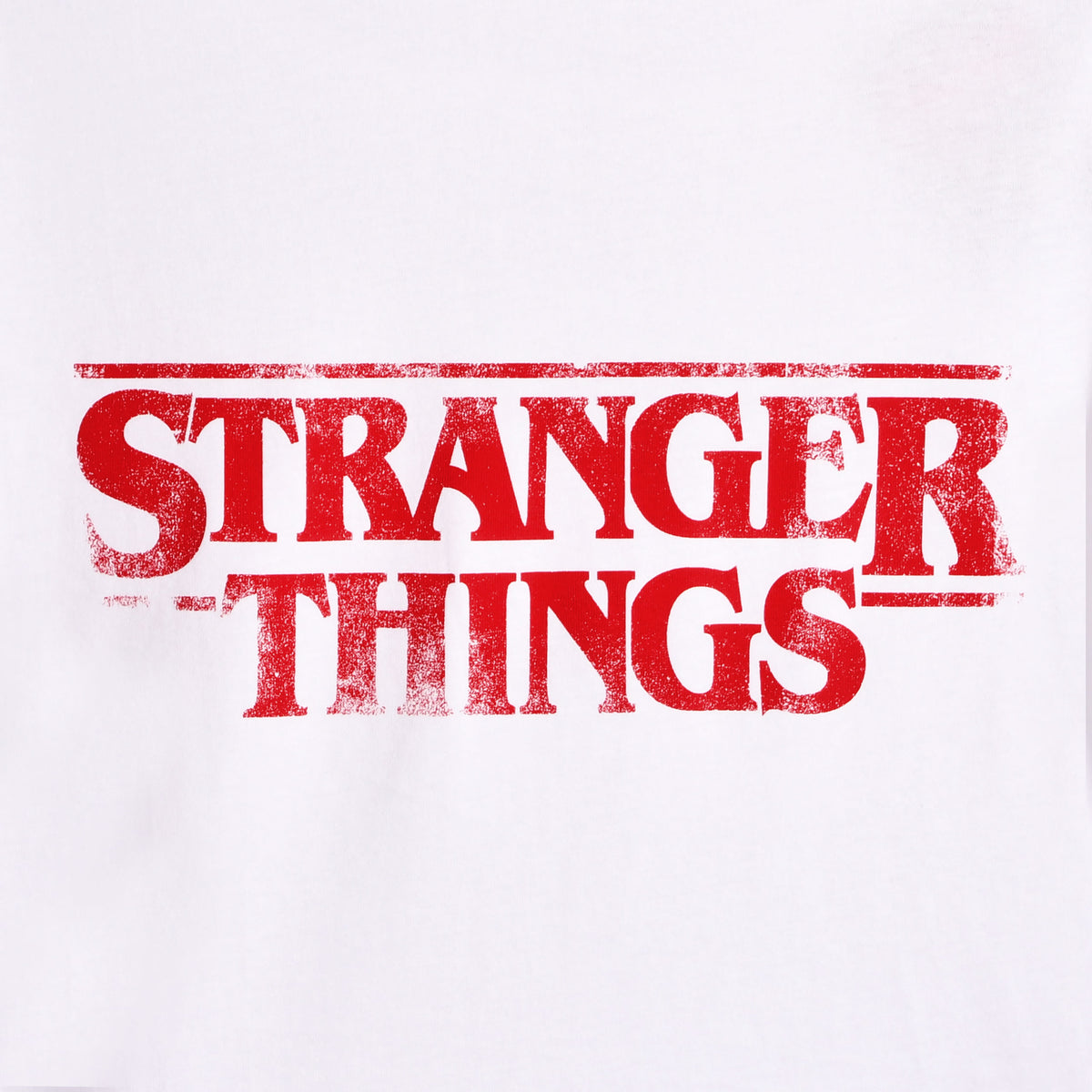 Produktbild Stranger Things - Distressed Logo Crop Top weiß