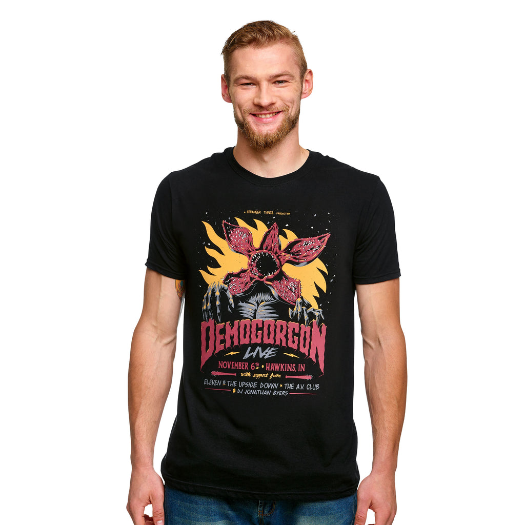 Produktbild Stranger Things - Demogorgon Live Poster T-Shirt schwarz