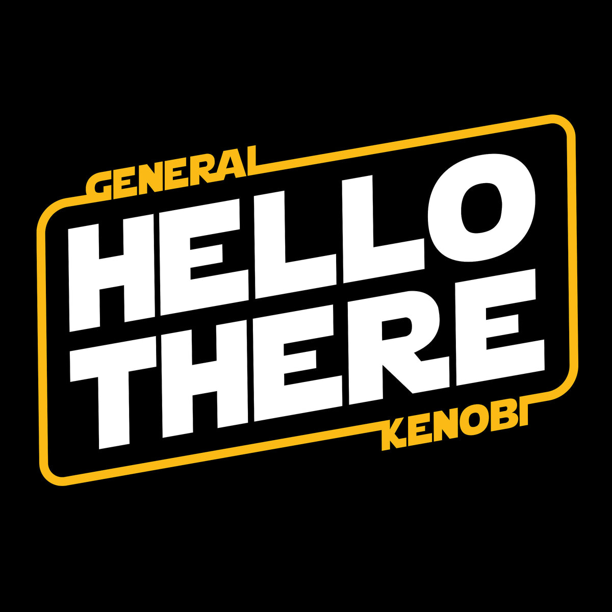 Produktbild General Kenobi Hello There T-Shirt für Star Wars Fans schwarz
