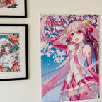 Produktbild Hatsune Miku - Cherry Blossom Wall Scroll