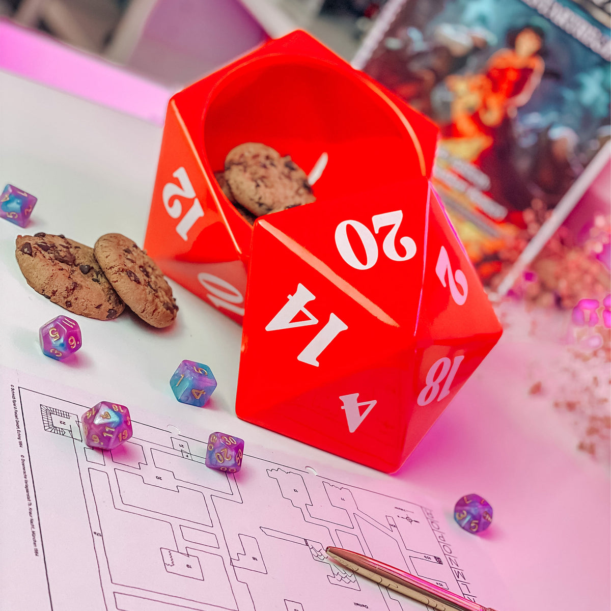 Produktbild D20 Würfel Keksdose für Pen & Paper Fans