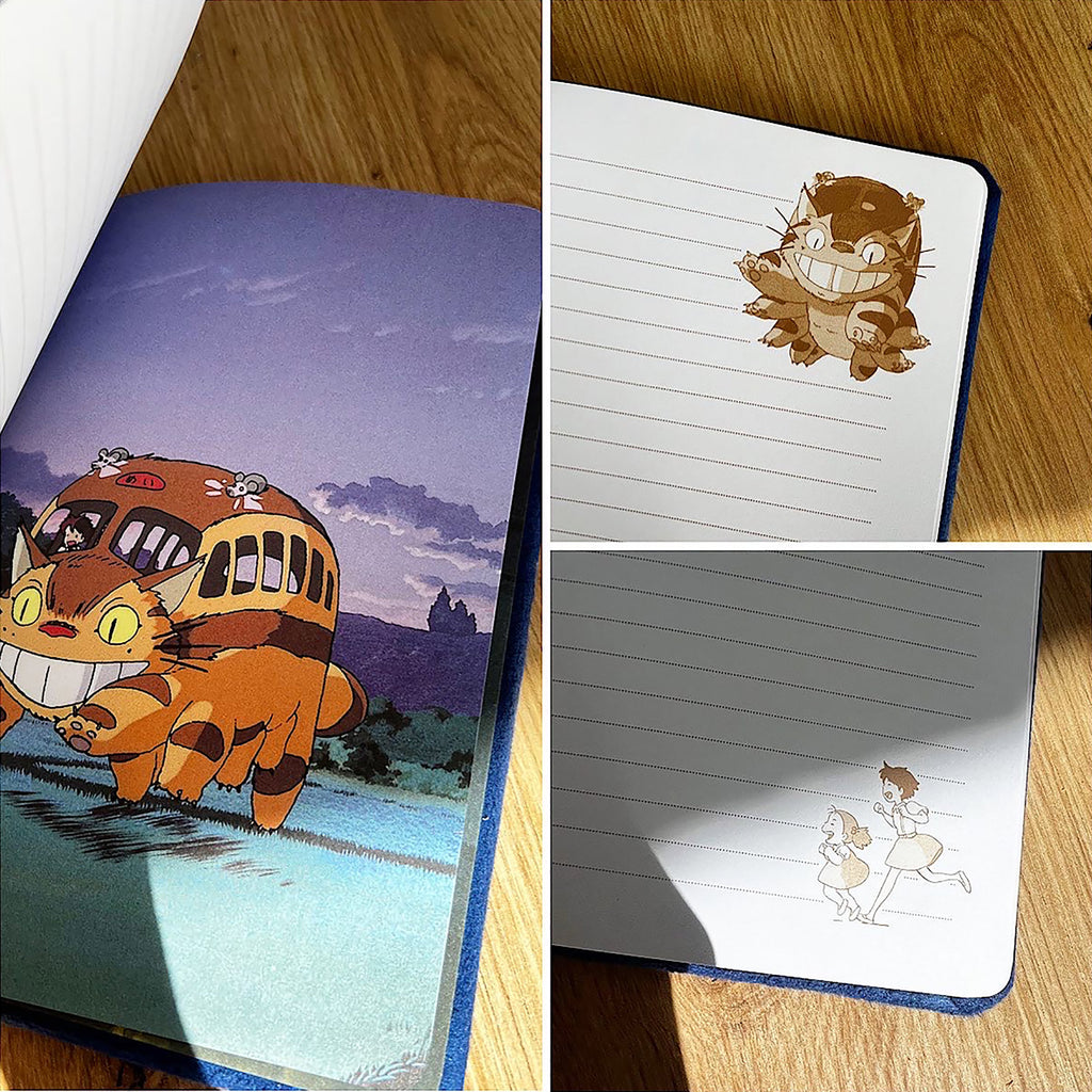Produktbild Mein Nachbar Totoro - Katzenbus Plüsch Notizbuch