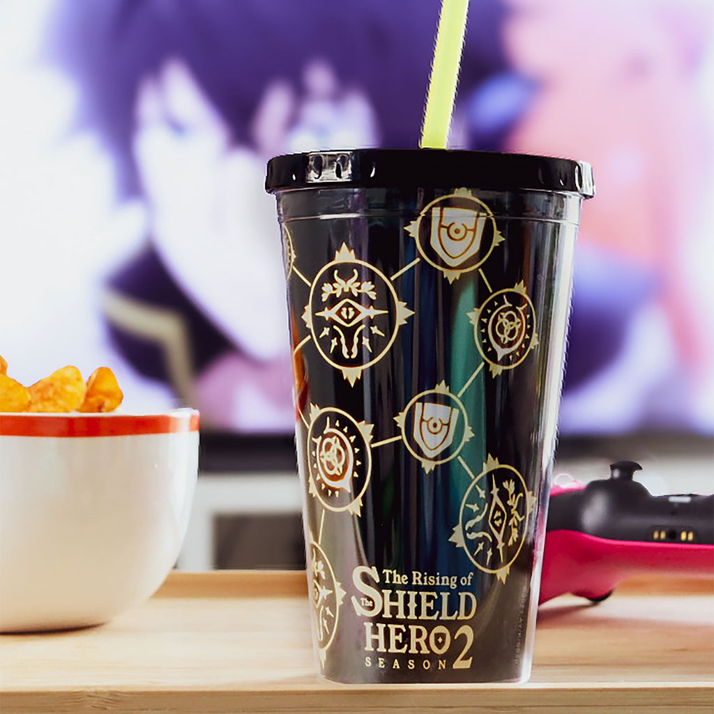 Produktbild Rising of the Shield Hero - Symbols Trinkbecher mit Strohhalm