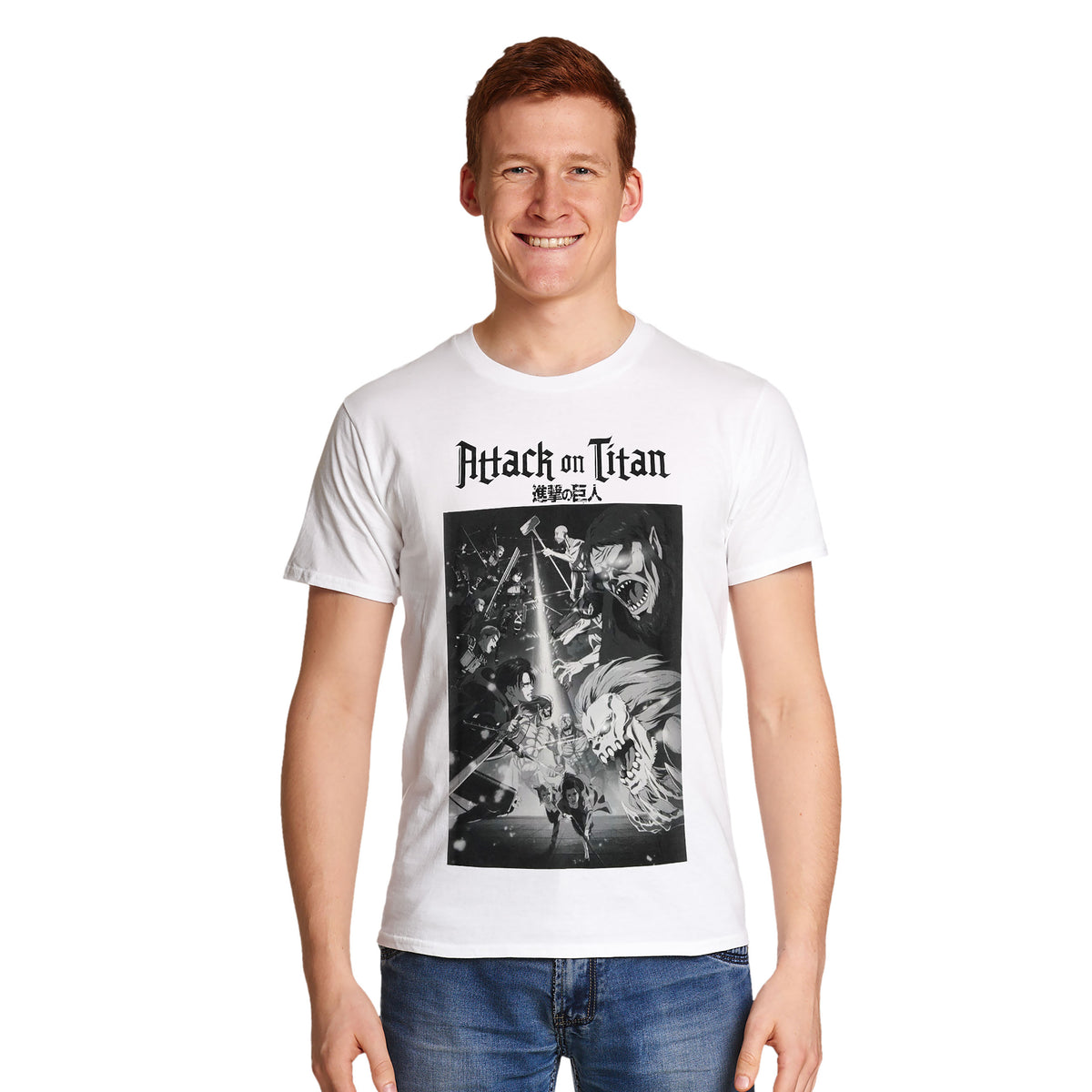 Produktbild Attack on Titan - Season 4 Poster T-Shirt weiß
