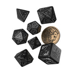 Produktbild Witcher - Geralt RPG Würfel Set 7tlg mit Wolf Sammlermünze