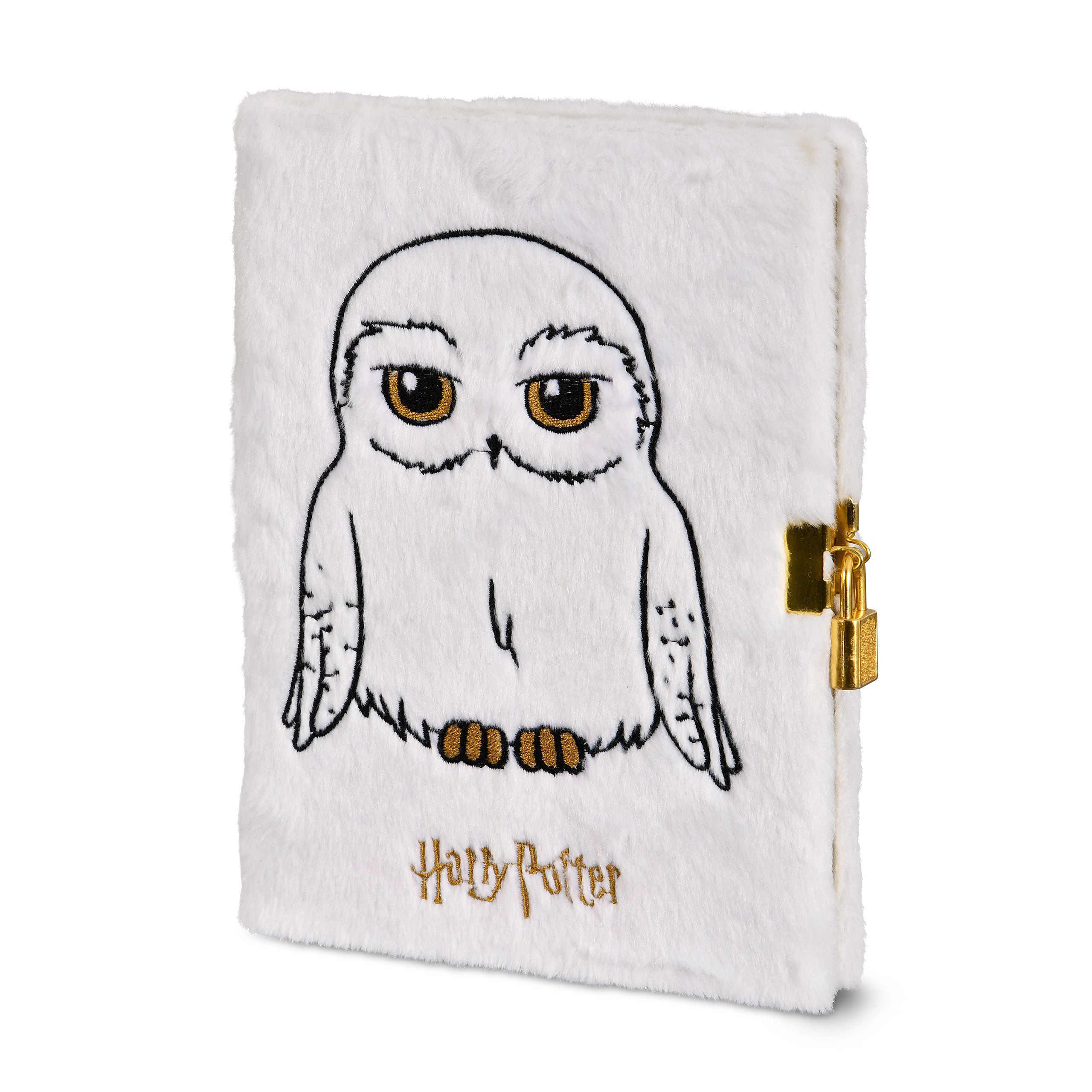 Produktbild Harry Potter - Hedwig Plüsch Notizbuch A5 mit Schloss