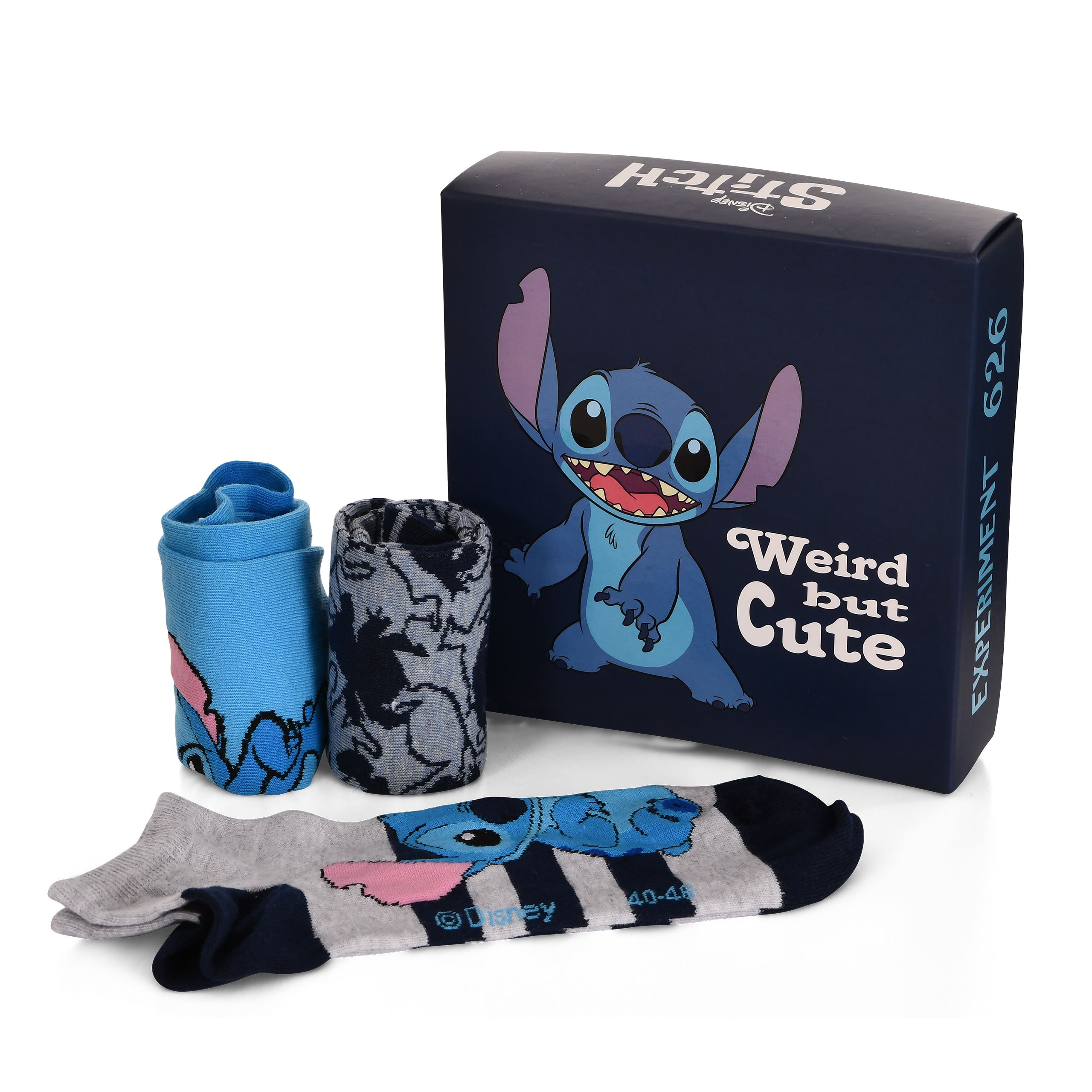 Produktbild Lilo & Stitch Sneaker Socken 3er Set