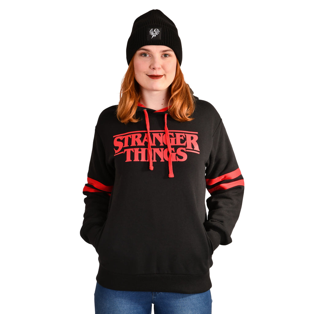 Produktbild Stranger Things - Logo Hoodie schwarz