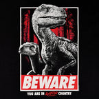 Produktbild Jurassic Park - Beware Raptor Country T-Shirt schwarz