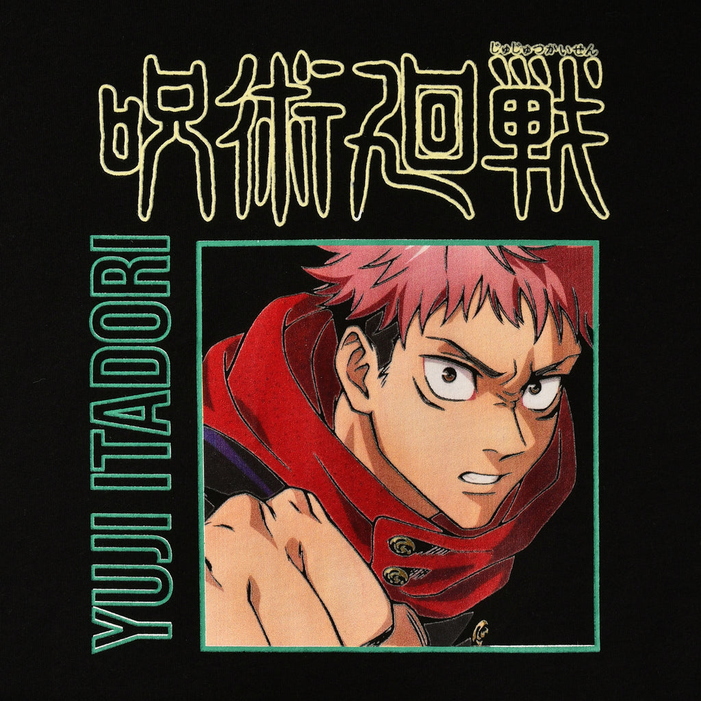 Produktbild Jujutsu Kaisen - Yuji Itadori Hoodie mit Kapuze schwarz
