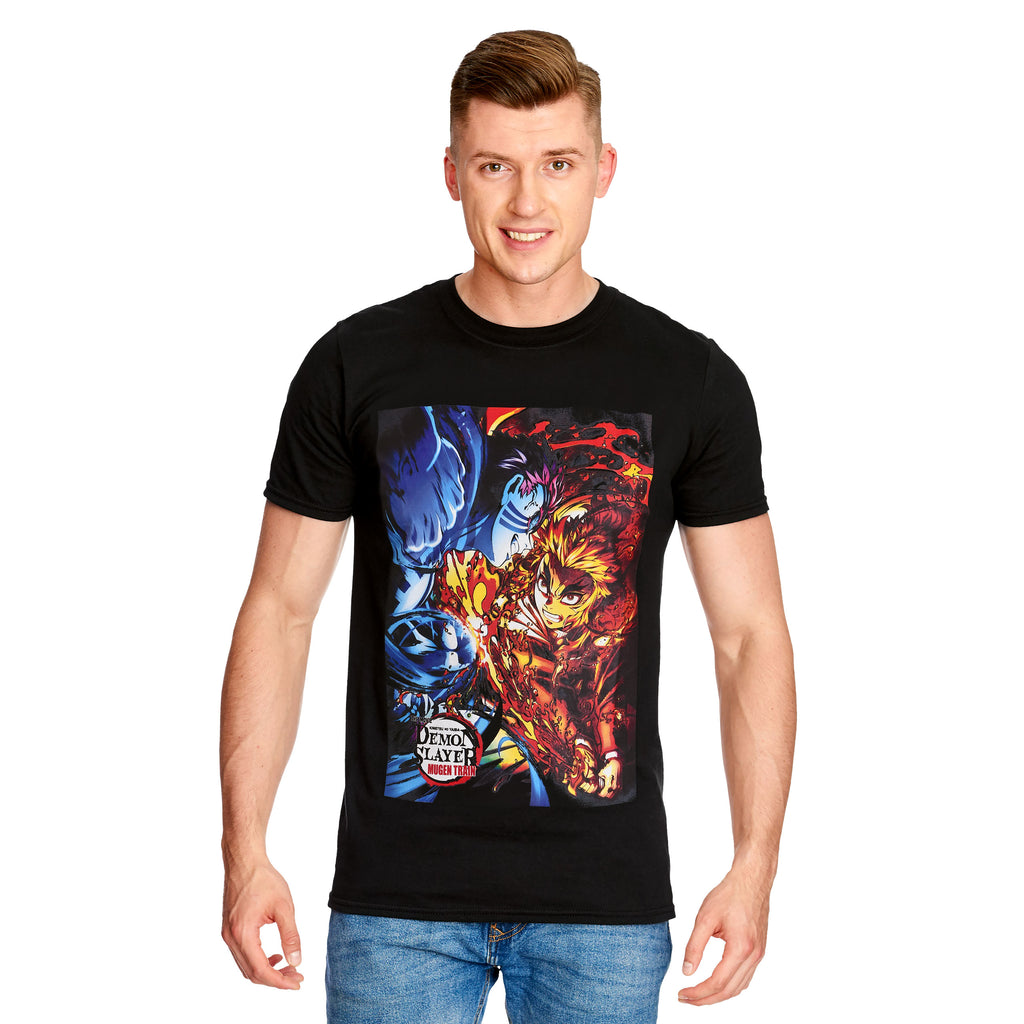 Produktbild Demon Slayer - Rengoku vs. Akaza T-Shirt schwarz