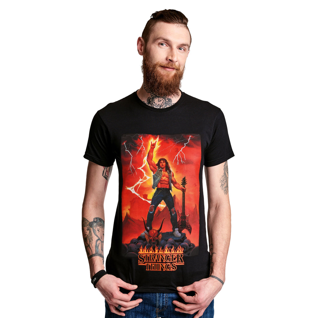 Produktbild Stranger Things - Eddie Rocks T-Shirt schwarz