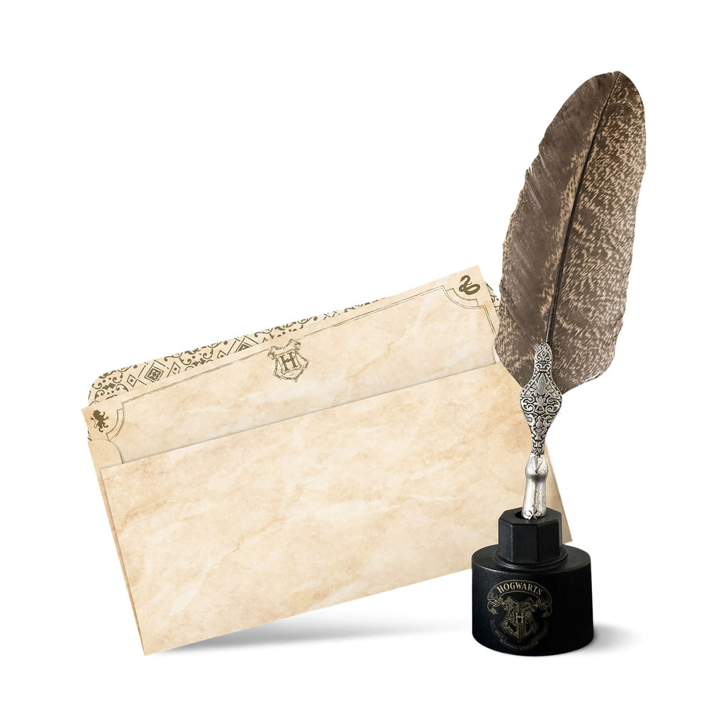 Produktbild Harry Potter - Schreibfeder mit Hogwarts Briefpapier Set