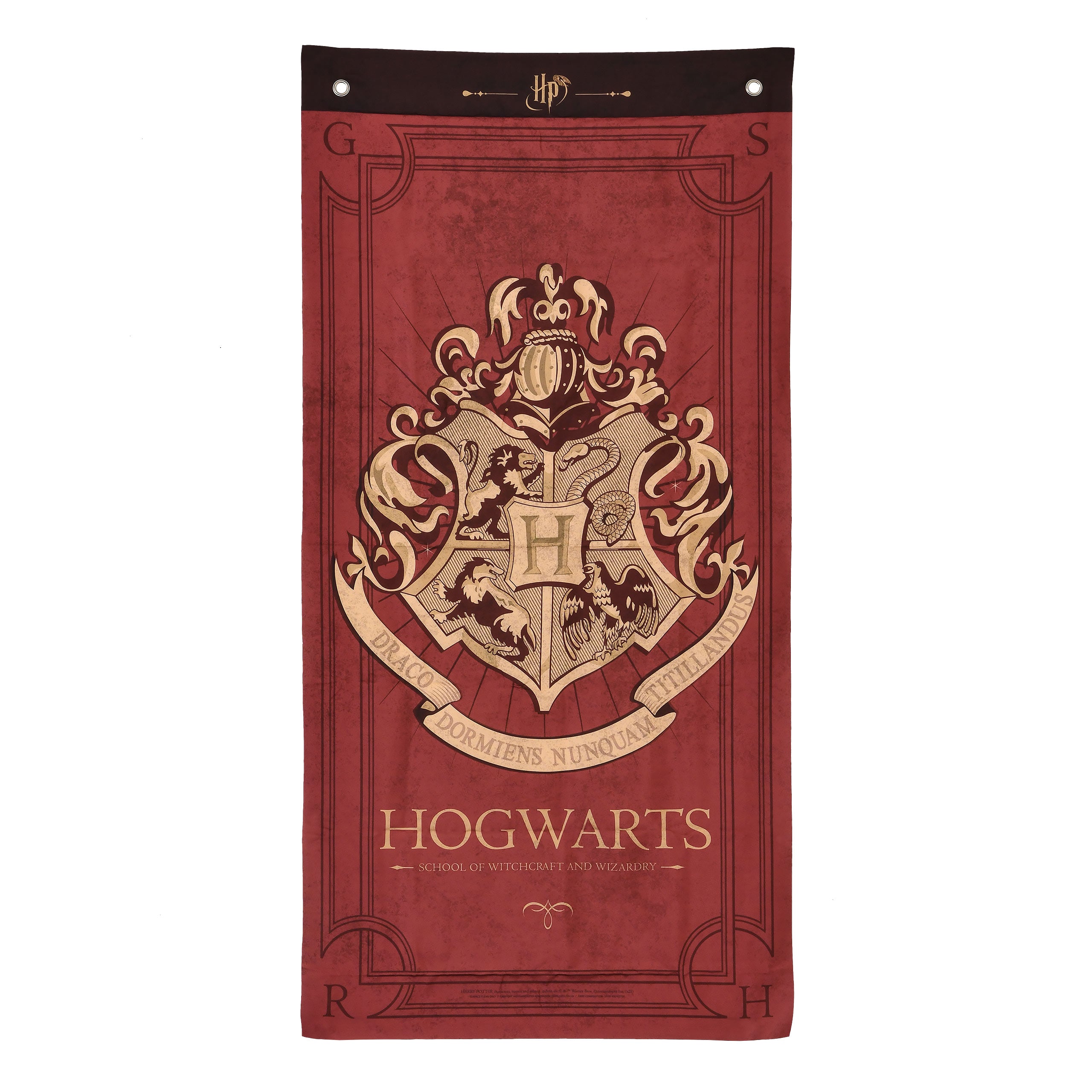 Produktbild Harry Potter - Hogwarts Wappen Wall Scroll rot
