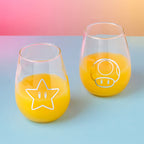 Produktbild Super Mario - Star & Super Pilz Gläser 2er Set