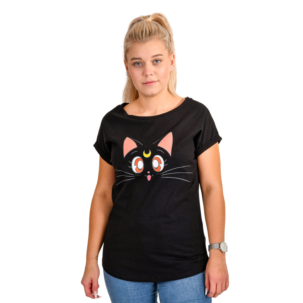 Produktbild Sailor Moon - Luna T-Shirt Damen schwarz