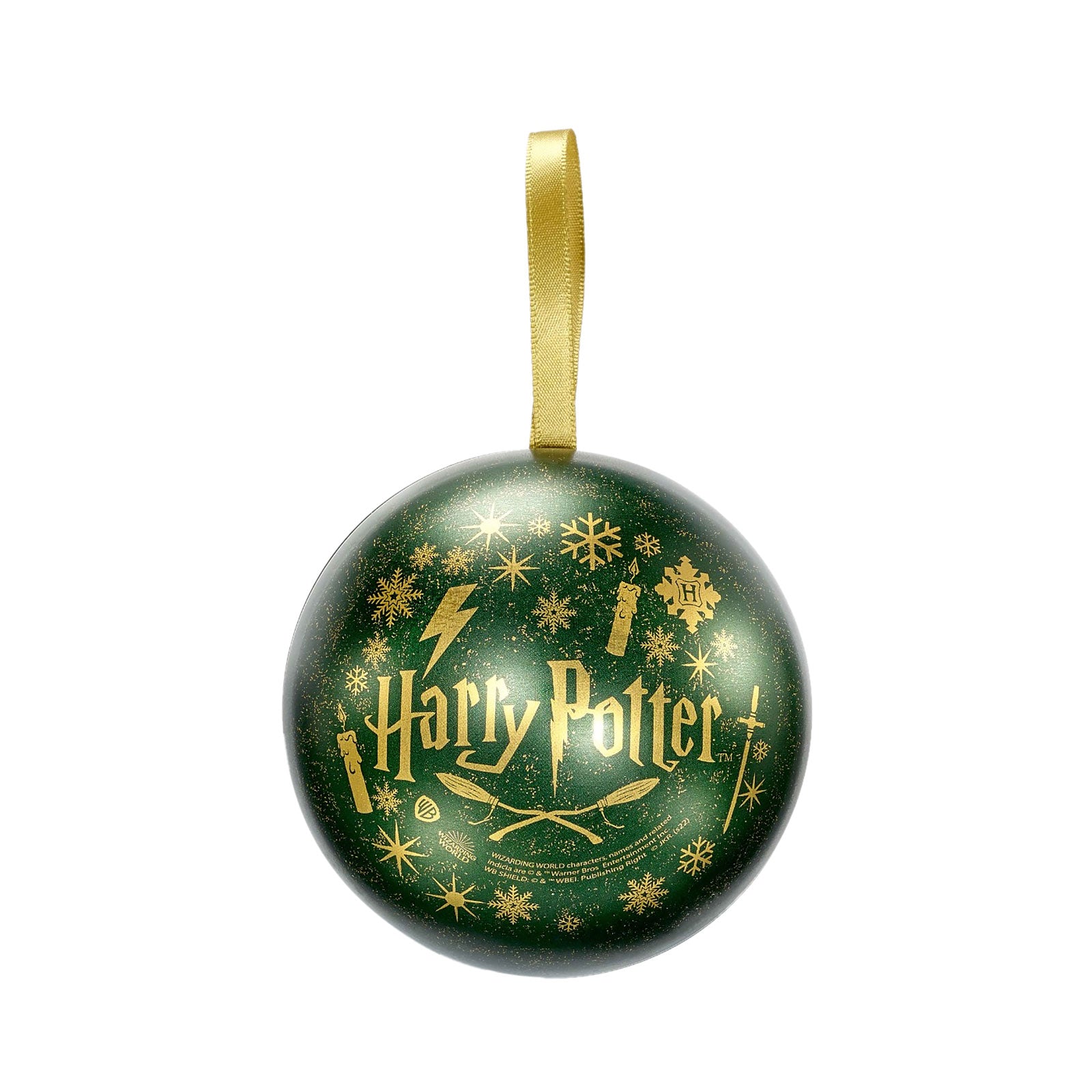 Produktbild Harry Potter - Weihnachtskugel mit Slytherin Wappen Kette