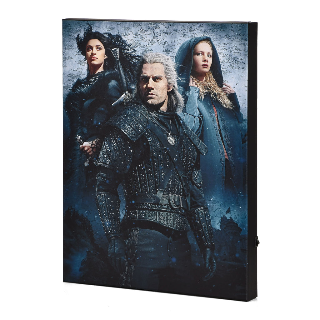 Produktbild Witcher - Ciri, Yennefer & Geralt Wandbild mit Licht