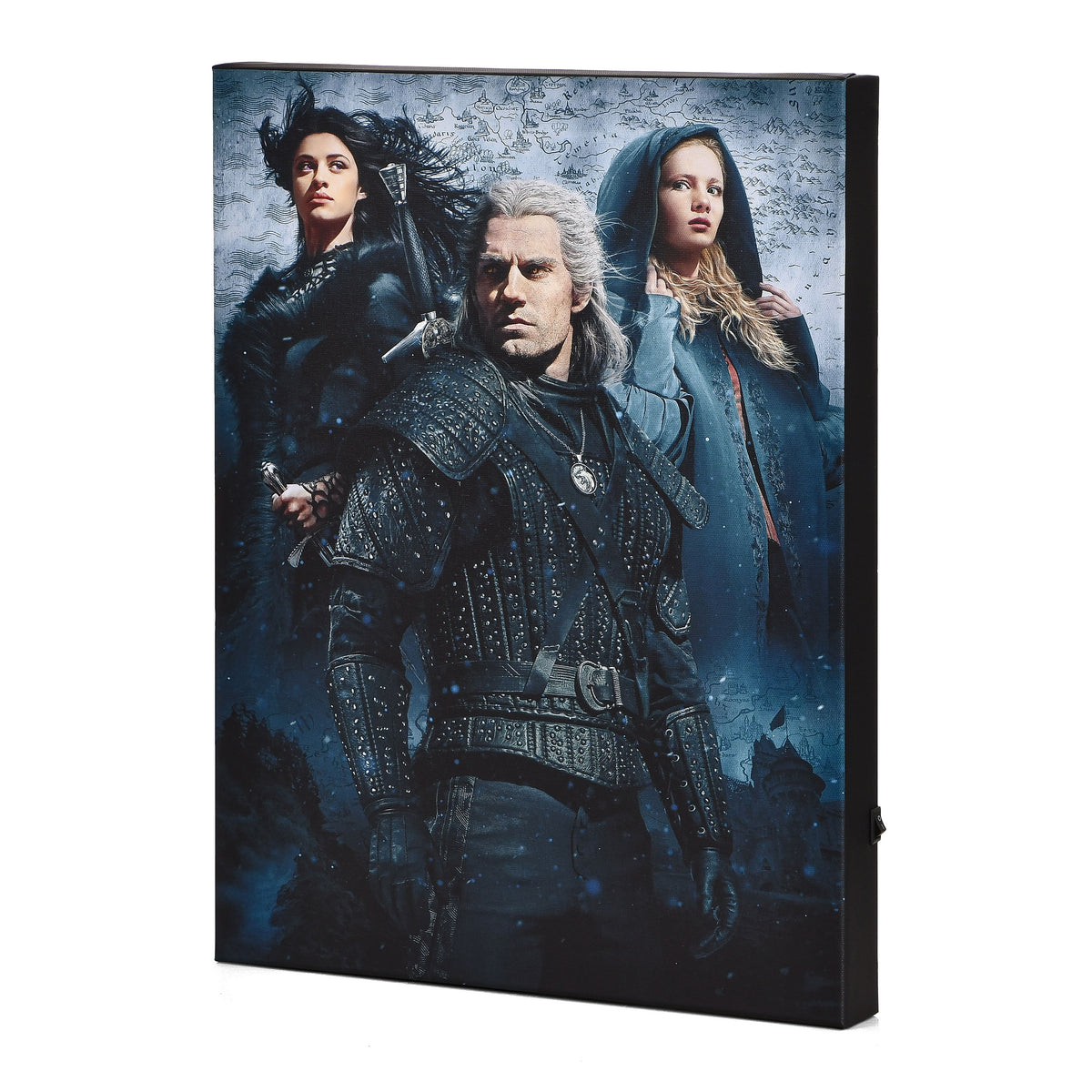 Produktbild Witcher - Ciri, Yennefer & Geralt Wandbild mit Licht