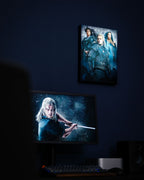 Produktbild Witcher - Ciri, Yennefer & Geralt Wandbild mit Licht