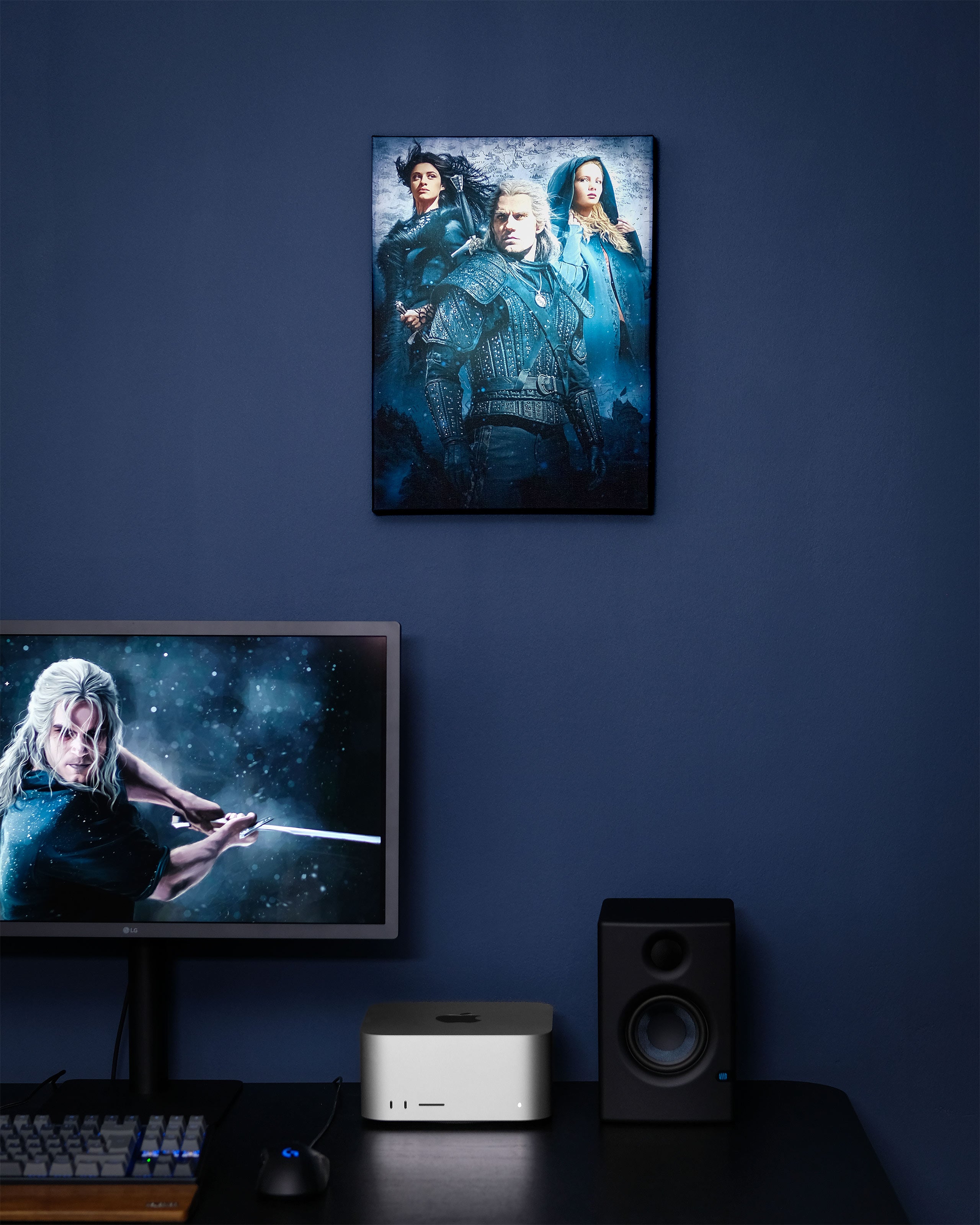 Produktbild Witcher - Ciri, Yennefer & Geralt Wandbild mit Licht