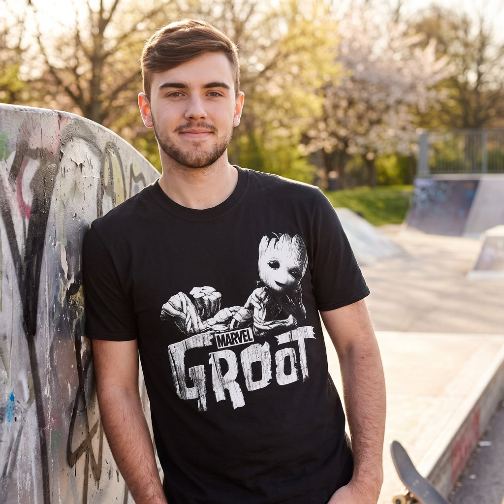 Produktbild Groot T-Shirt schwarz - Guardians of the Galaxy