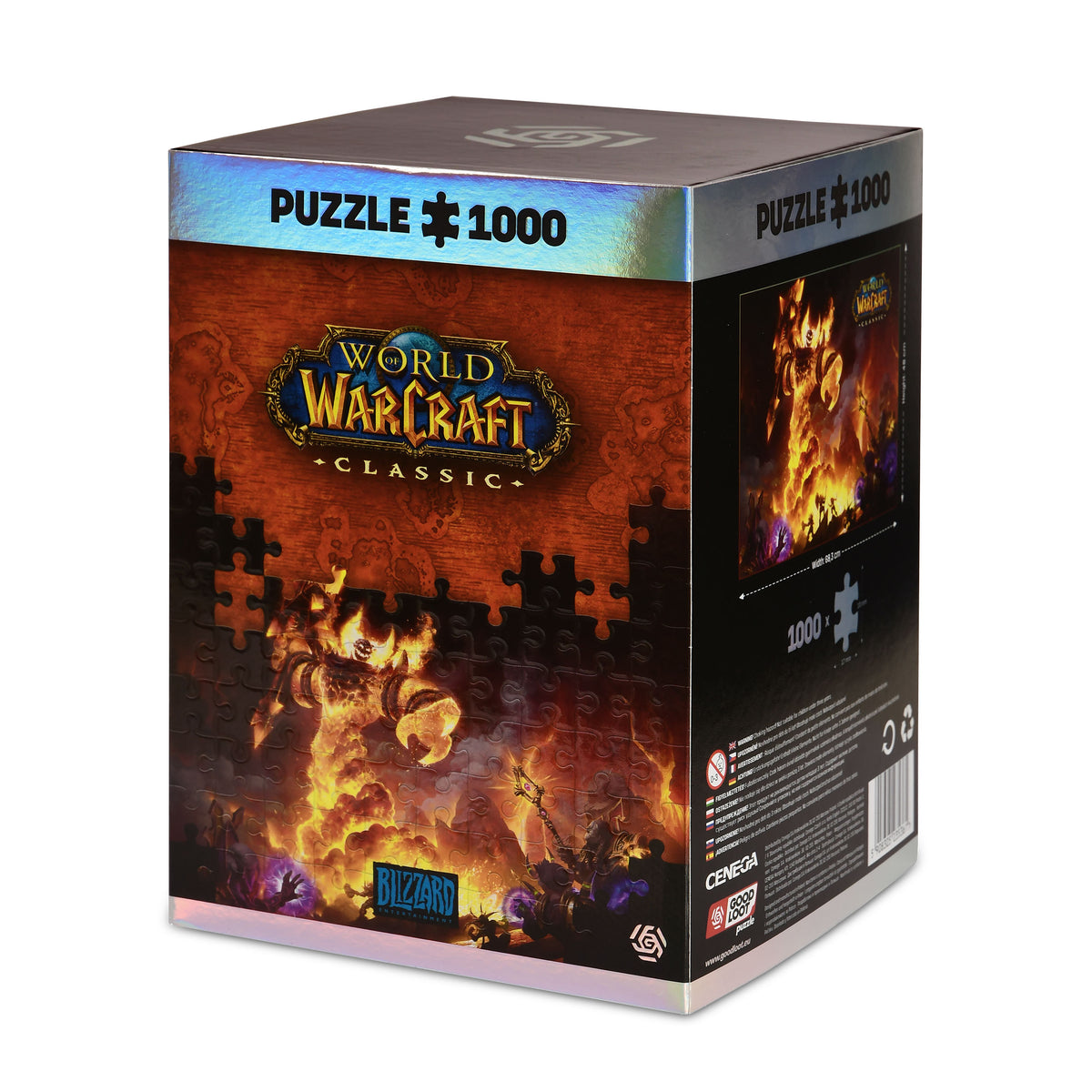 Produktbild World of Warcraft - Ragnaros Puzzle mit Logo Stoffbeutel