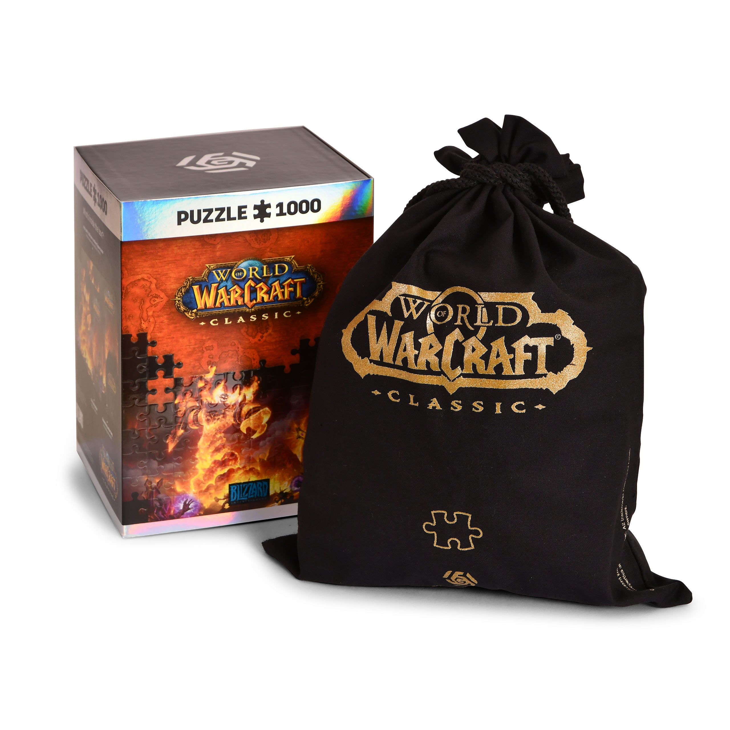 Produktbild World of Warcraft - Ragnaros Puzzle mit Logo Stoffbeutel