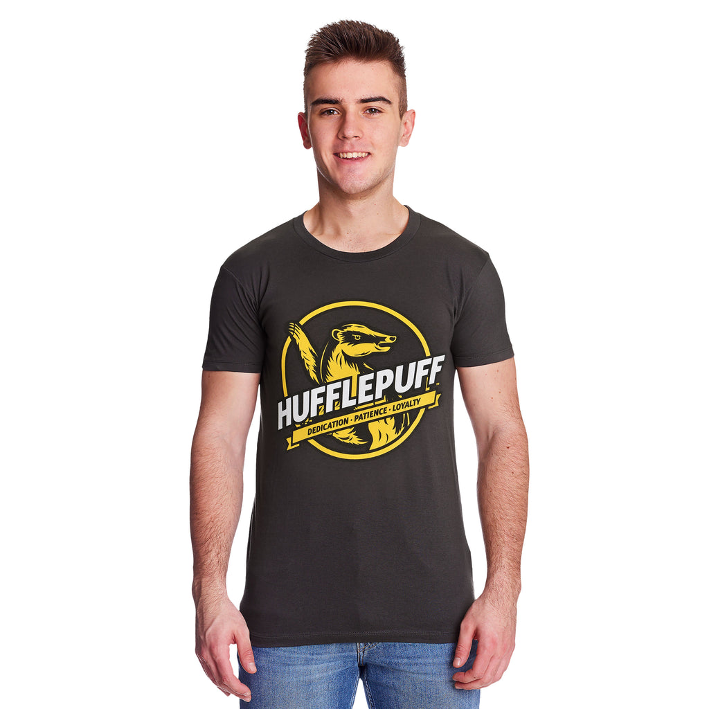 Produktbild Hufflepuff House Values T-Shirt grau - Harry Potter