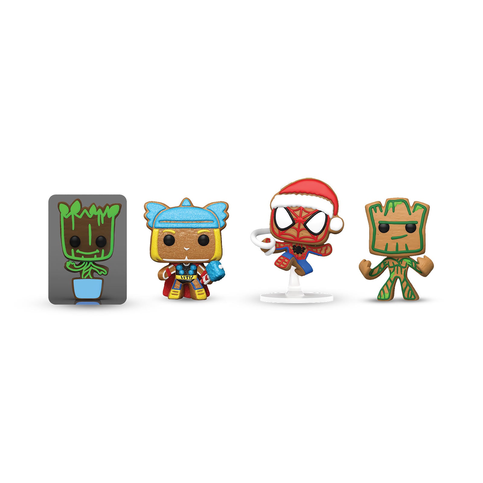 Produktbild Marvel - Happy Holidays Funko Pocket Pop 4er Figuren Set