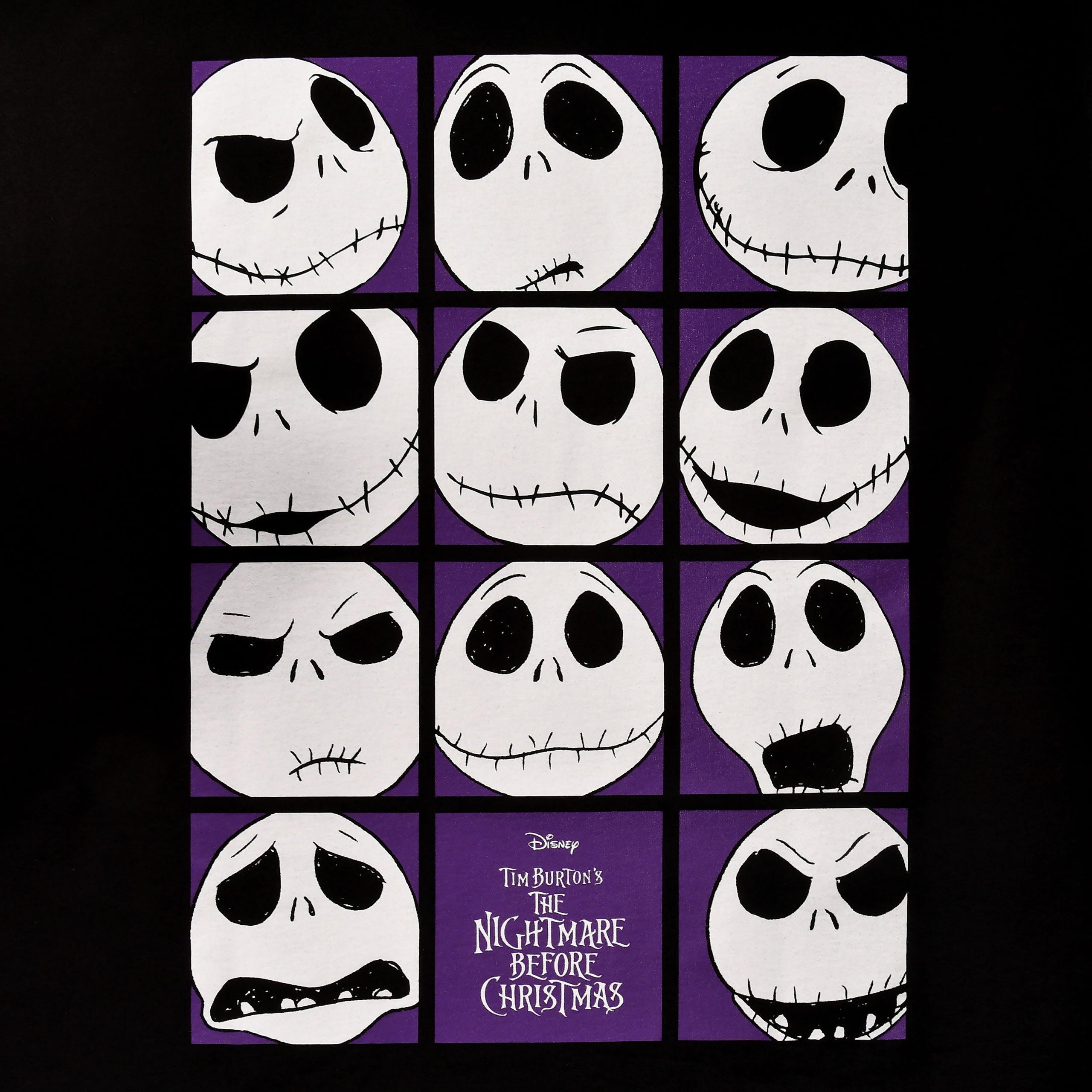 Produktbild Nightmare Before Christmas - Blockheads T-Shirt schwarz