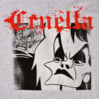 Produktbild Disney Villains - Splatter Cruella T-Shirt grau