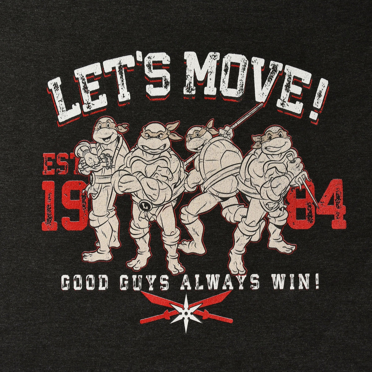Produktbild Teenage Mutant Ninja Turtles - Lets Move! T-Shirt schwarz