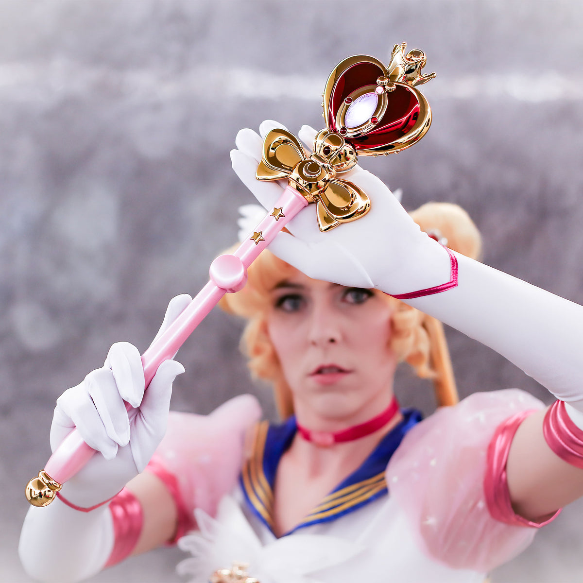 Produktbild Sailor Moon - Kosmisches Zepter der Mondherzen Replik
