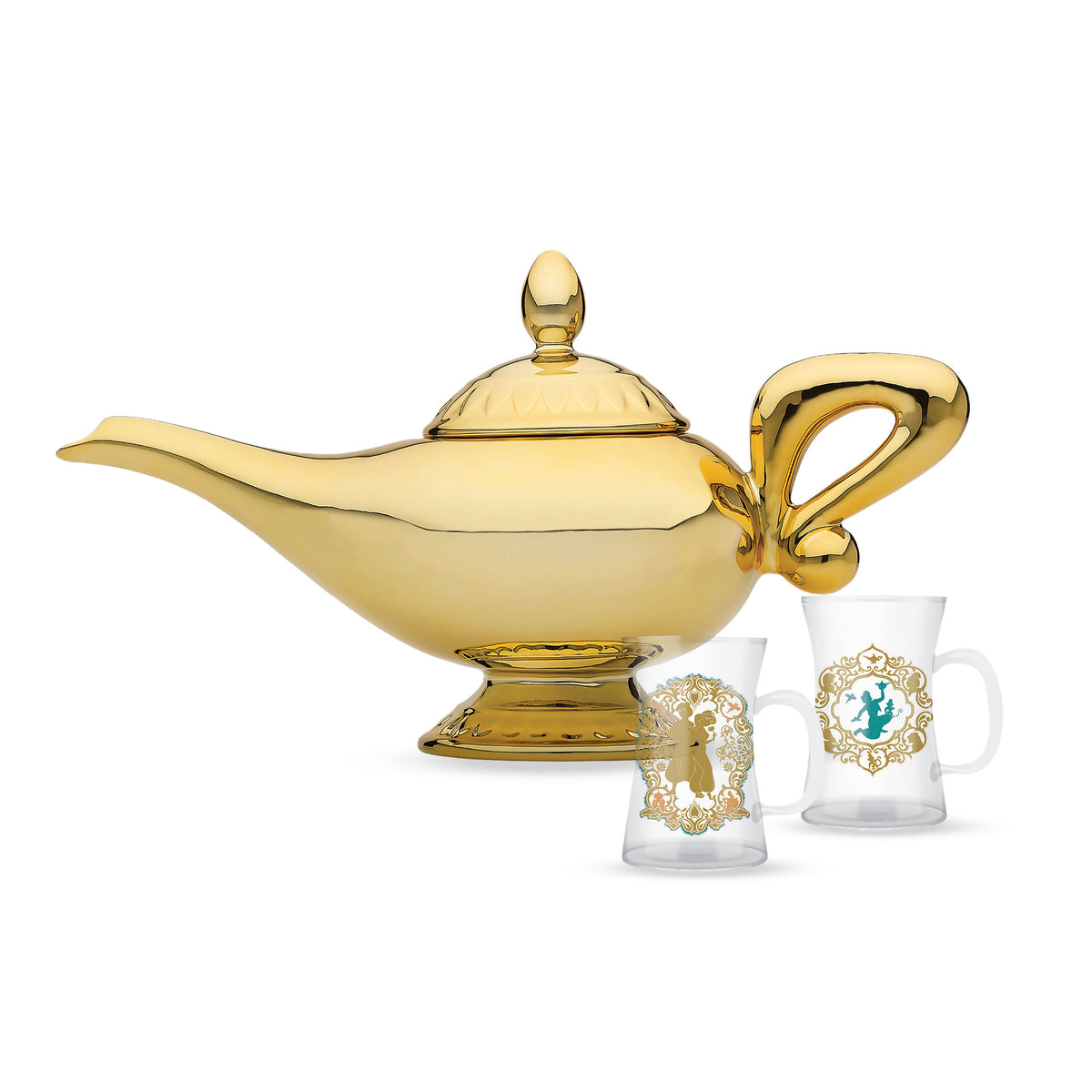 Produktbild Aladdin - Wunderlampe Teekanne mit 2 Gläsern