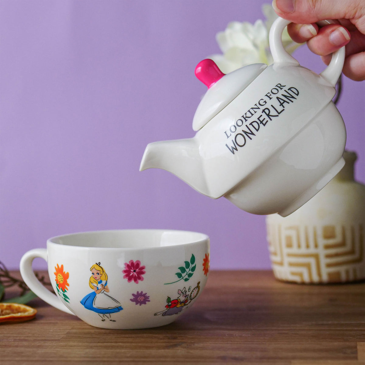 Produktbild Alice im Wunderland - Looking For Wonderland Teekanne mit Tasse