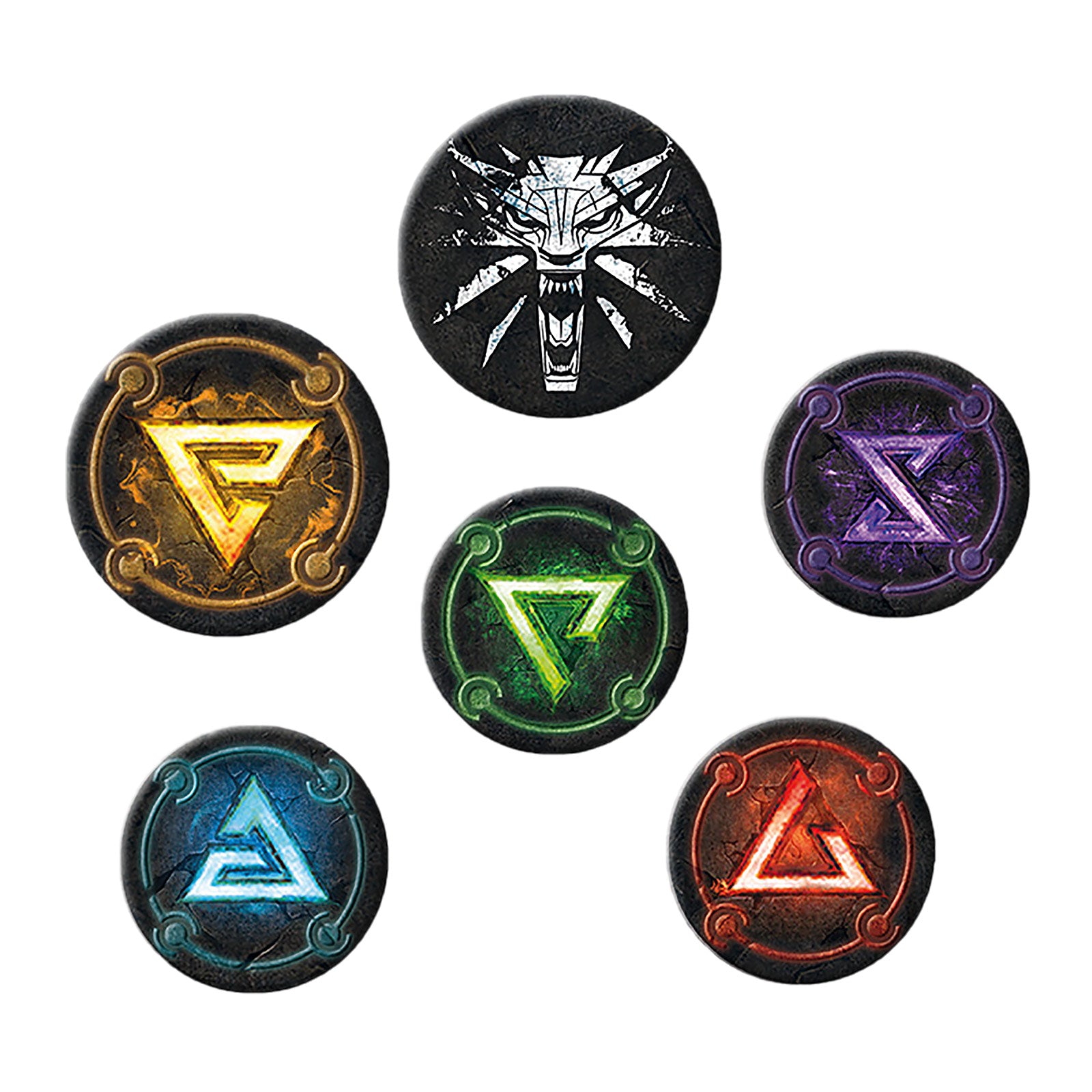 Produktbild Witcher - Symbols Button 6er Set