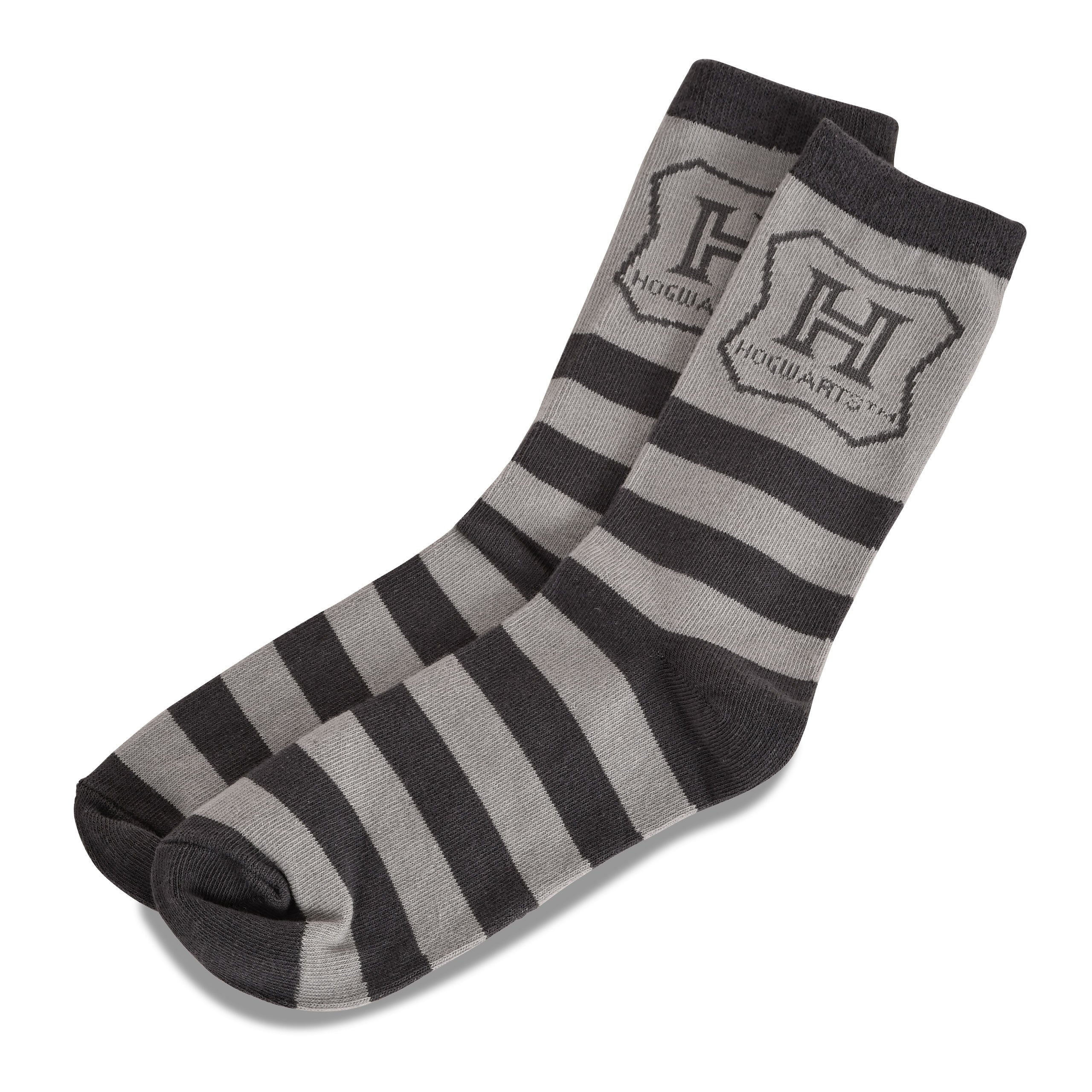 Produktbild Harry Potter - Hogwarts Wappen Socken schwarz-grau