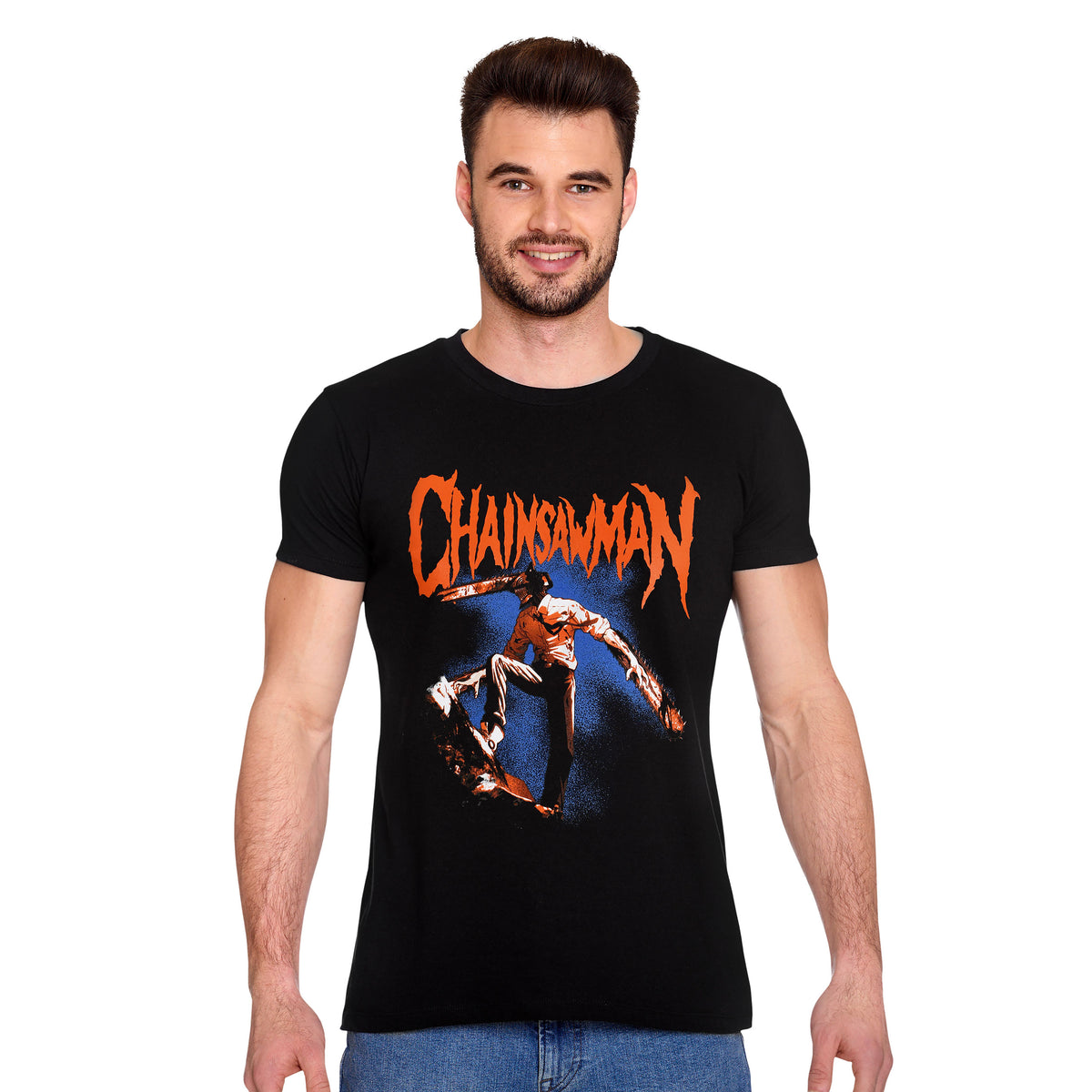 Produktbild Chainsaw Man - Red Logo T-Shirt schwarz