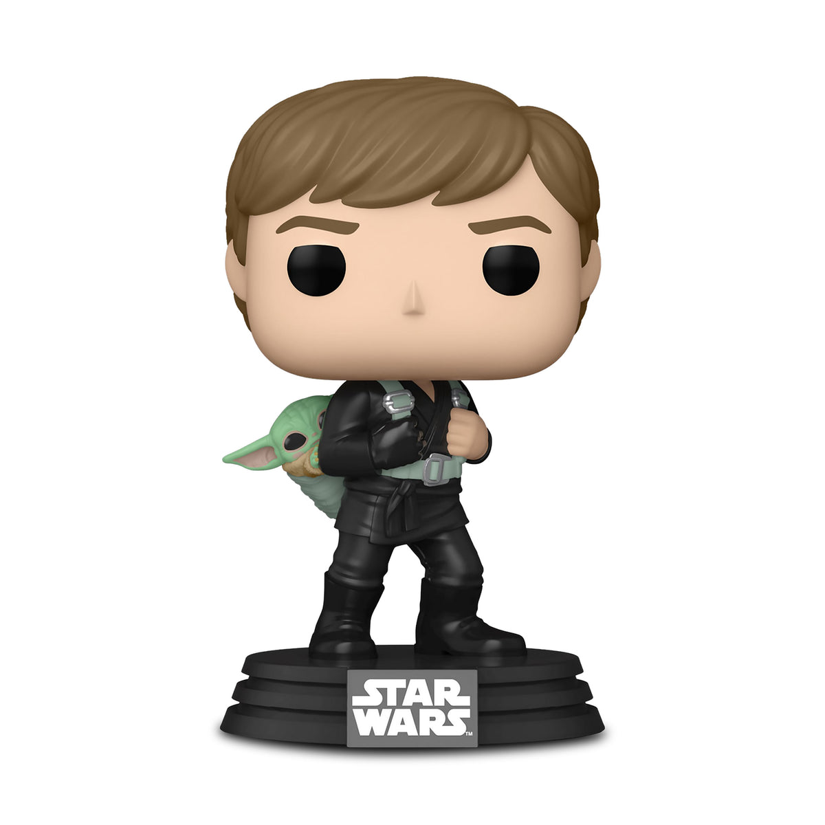 Produktbild Star Wars - Luke Skywalker mit Grogu Funko Pop Wackelkopf-Figur