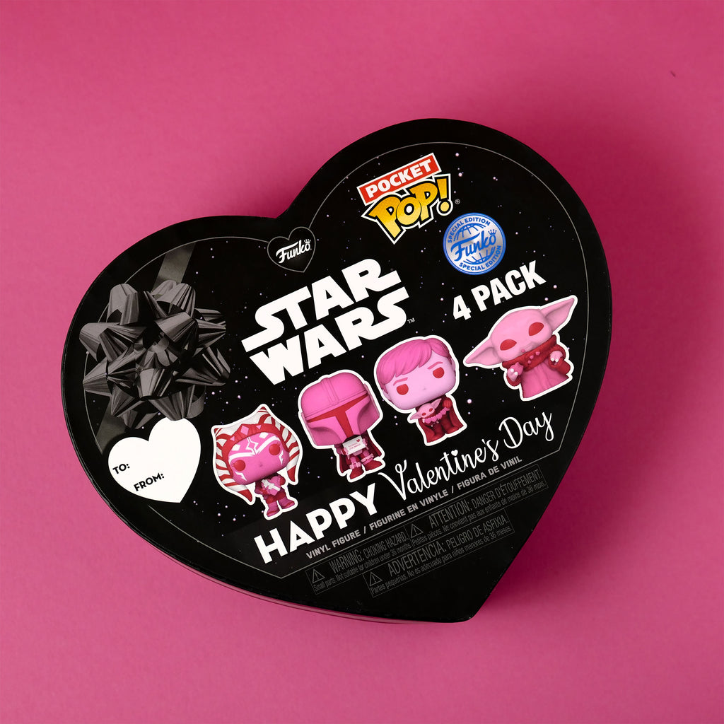 Produktbild Star Wars - Funko Pocket Pop 4er Figuren Set Valentinstags-Edition