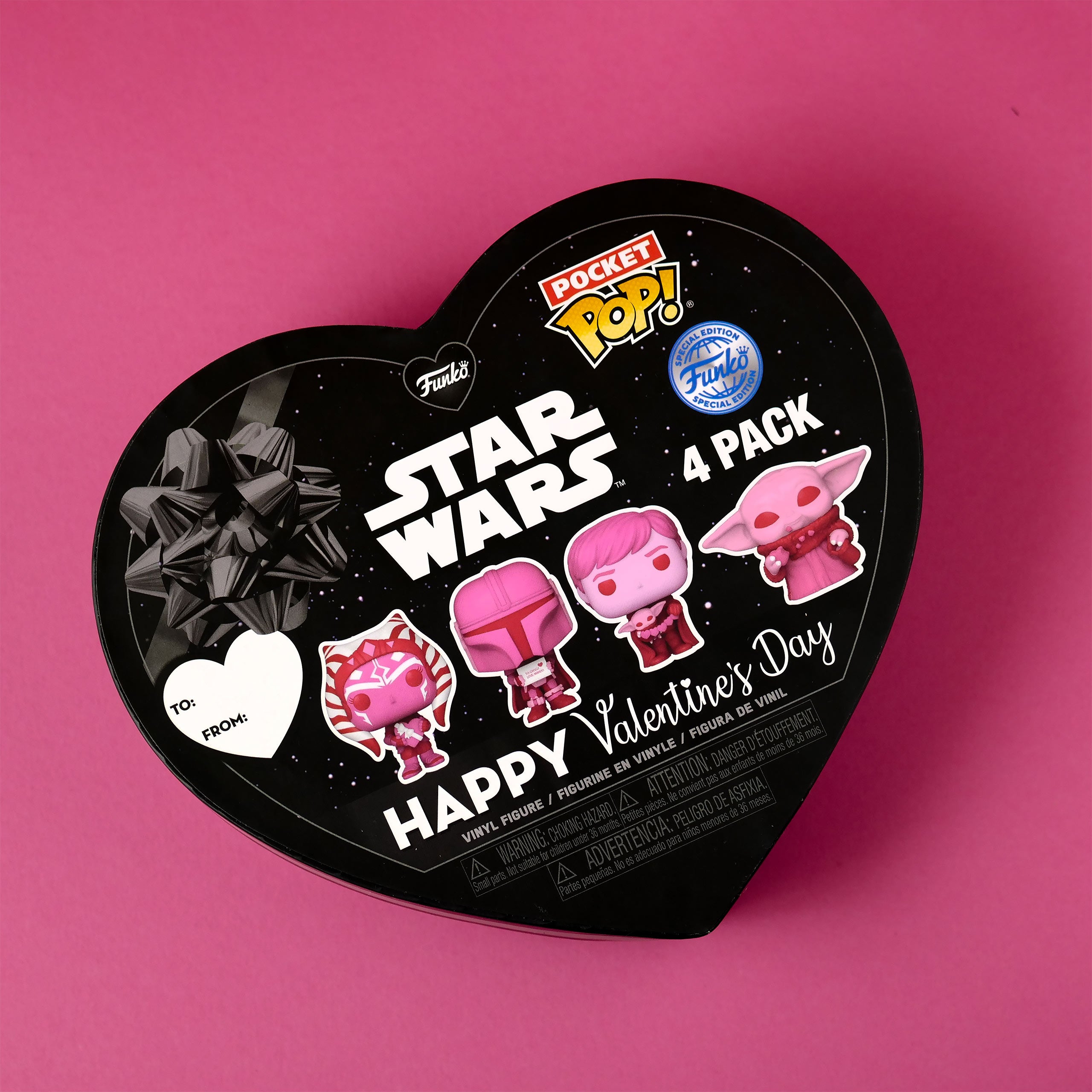 Produktbild Star Wars - Funko Pocket Pop 4er Figuren Set Valentinstags-Edition