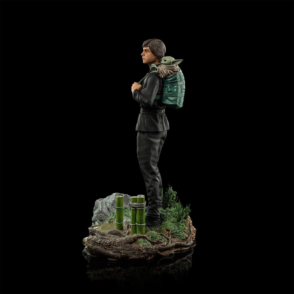 Produktbild Luke Skywalker & Grogu Training Statue limitiert - Star Wars The Book of Boba Fett