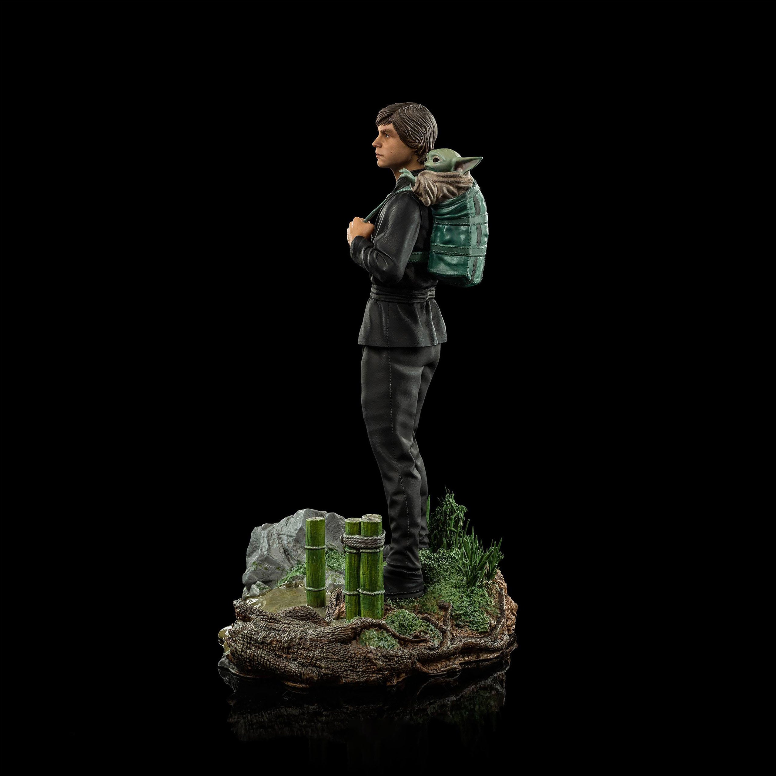 Produktbild Luke Skywalker & Grogu Training Statue limitiert - Star Wars The Book of Boba Fett