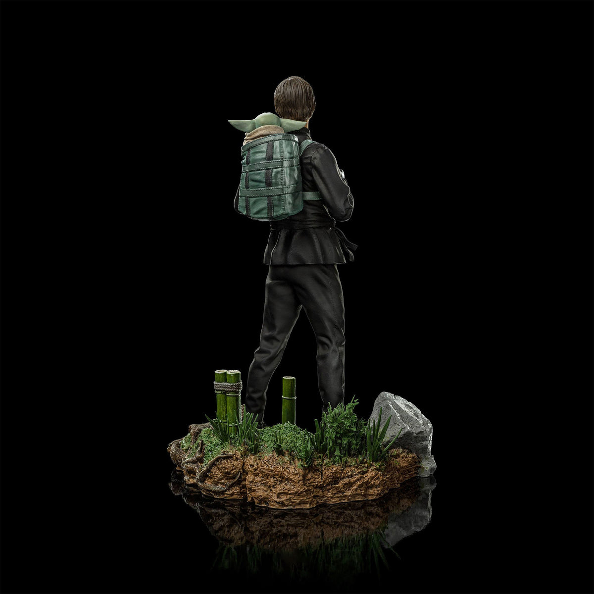 Produktbild Luke Skywalker & Grogu Training Statue limitiert - Star Wars The Book of Boba Fett