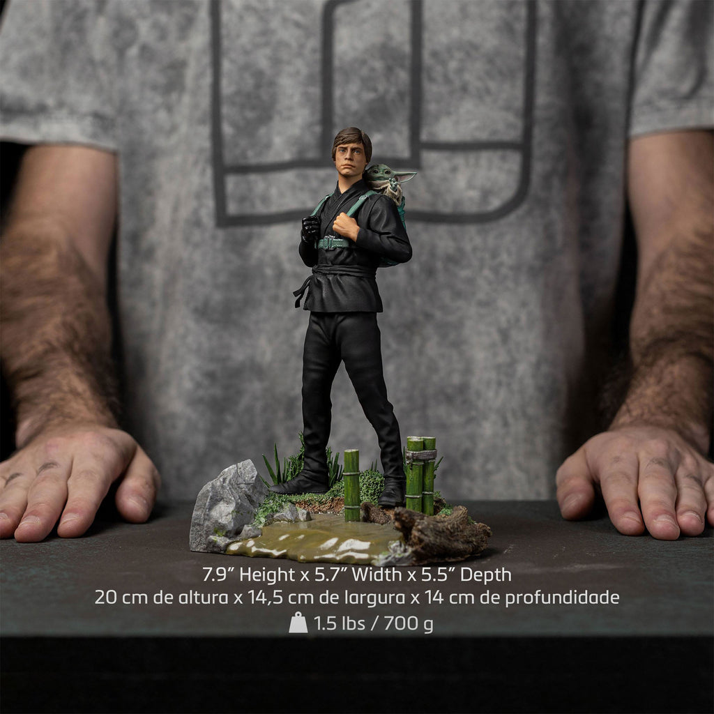Produktbild Luke Skywalker & Grogu Training Statue limitiert - Star Wars The Book of Boba Fett