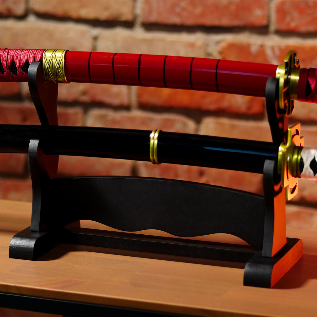 Produktbild Katana Ständer für zwei Schwerter Zubehör schwarz