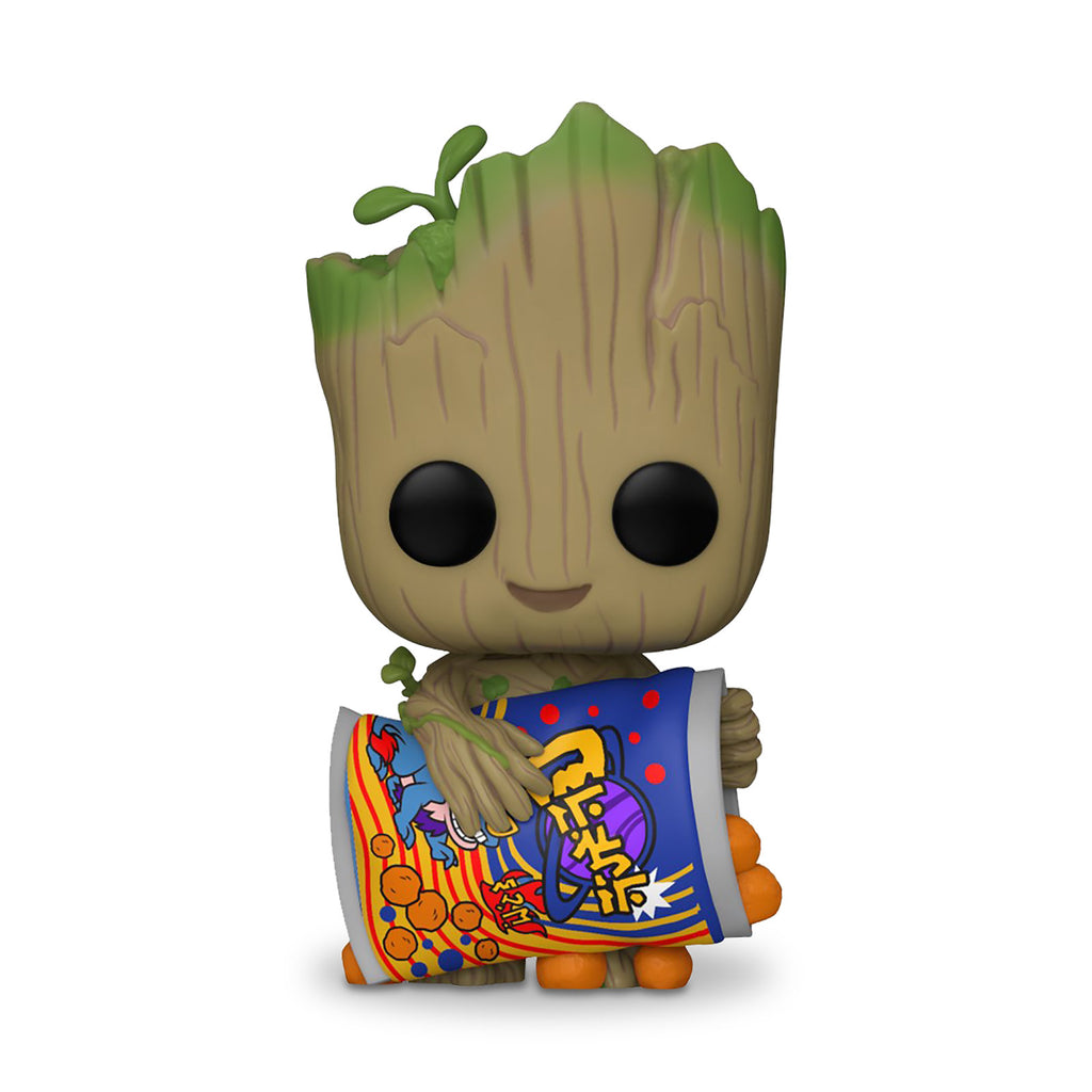 Produktbild I Am Groot - Groot mit Käsebällchen Funko Pop Wackelkopf-Figur