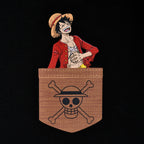 Produktbild One Piece - Pocket Ruffy T-Shirt schwarz